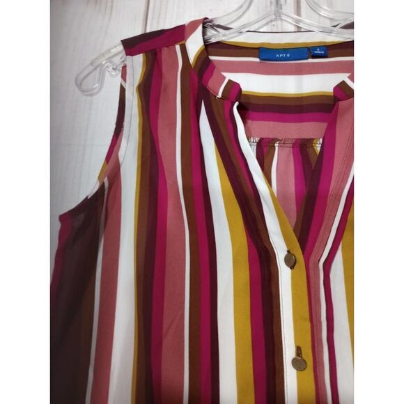 2 For‎ 30 Apt 9 Blouse Ladies Small Sleeveless Office - Picture 3 of 6